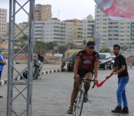  بطولة فلسطين للترايثلون بمدينة غزة  ‫(1)‬