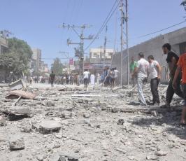 قصف منازل 2014