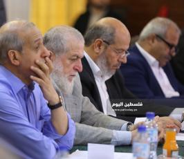 الفصائل الفلسطينية تعقد لقاء وطنياً بعنوان موحدون في مواجهة قرار الضم والصفقة (7).JPG