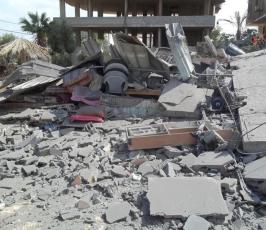  قصف منازل المواطنين 2014