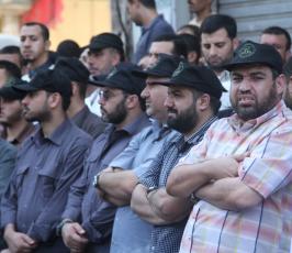 عشرات الآلاف من انصار " الجهاد الإسلامي" ينتفضون نصرة للمسجد الأقصى في غزة