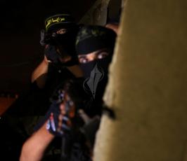 سرايا القدس تقضي رباطها في ليلة السادس من رمضان بالدعاء والصلاة ‫(30963102)‬ ‫‬