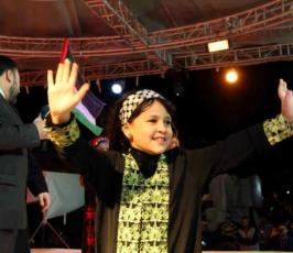 مهرجان فرقة طيور الجنة بساحة الكتيبة بمدينة غزة