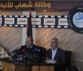 مؤتمر صحفي لحركة حماس بخصوص أزمة الرواتب