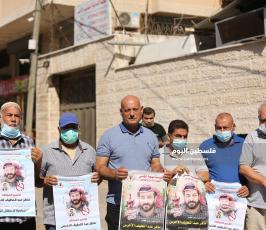 خيمة الاعتصام مع الاسير ماهر الاخرس (5).JPG