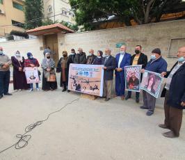 وقفة للاتحاد العام لعمال فلسطين أمام الصليب بغزة تضامناً مع الأسرى (3)