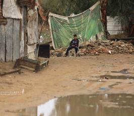 عيون بريئة تروي معاناة البؤس والفقر في غزة (3)