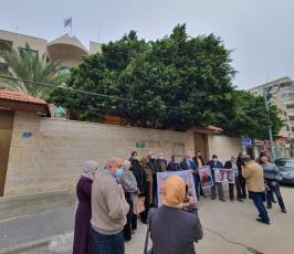 وقفة للاتحاد العام لعمال فلسطين أمام الصليب بغزة تضامناً مع الأسرى (6)