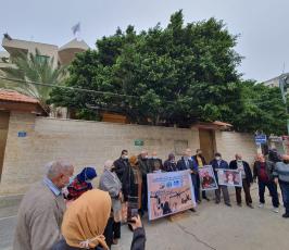 وقفة للاتحاد العام لعمال فلسطين أمام الصليب بغزة تضامناً مع الأسرى (5)