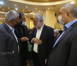 فصائل وجماهير تهنئ د . محمد الهندي بعد عودته الى غزة (39)