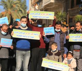 اعتصام للأسرى المقطوعة رواتبهم للمطالبة بإعادة صرف رواتبهم أمام الصليب بغزة (18)