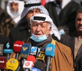 رئيس هيئة العشائر  في غزة أبو سلمان المغني (1)