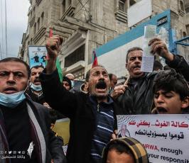 وقفة ضد تقليصات الاونروا (9)