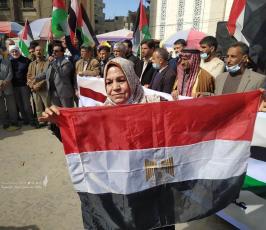  وقفة شكر لجمهورية مصر على رعاية حوارات القاهرة وفتح المعبر (5)