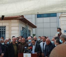 اتحاد المقاولين الفلسطينيين ينظم اعتصامًا ومؤتمرًا صحفيًا دفاعا عن العمل وشركات المقاولات بغزة