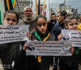 وقفة ضد تقليصات الاونروا (8)