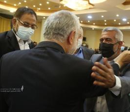 فصائل وجماهير تهنئ د . محمد الهندي بعد عودته الى غزة (37)