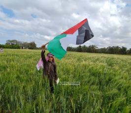 الهيئة الوطنية العليا لمسيرات العودة في قطاع غزة تحيي ذكرى يوم الأرض شرق ملكة (15)