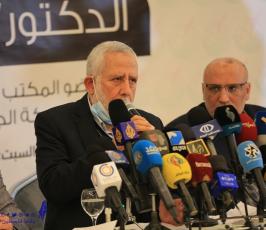 التجمع الاعلامى الفلسطينى ينظم ندوة سياسية للدكتور محمد الهندي بغزة (15)