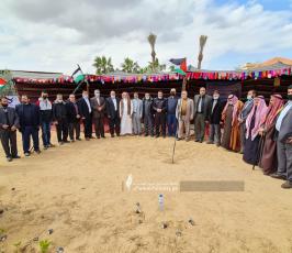 الهيئة الوطنية العليا لمسيرات العودة في قطاع غزة تحيي ذكرى يوم الأرض شرق ملكة (7)