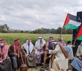 الهيئة الوطنية العليا لمسيرات العودة في قطاع غزة تحيي ذكرى يوم الأرض شرق ملكة (8)