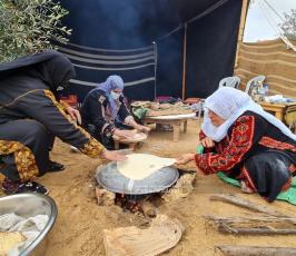 الهيئة الوطنية العليا لمسيرات العودة في قطاع غزة تحيي ذكرى يوم الأرض شرق ملكة (1)