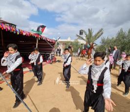 الهيئة الوطنية العليا لمسيرات العودة في قطاع غزة تحيي ذكرى يوم الأرض شرق ملكة (10)