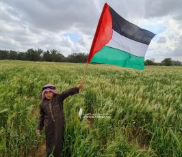 الهيئة الوطنية العليا لمسيرات العودة في قطاع غزة تحيي ذكرى يوم الأرض شرق ملكة (14)