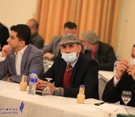 التجمع الاعلامى الفلسطينى ينظم ندوة سياسية للدكتور محمد الهندي بغزة (12)