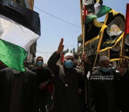 الجهاد الإسلامي في غزة تنظم وقفة اسنادية للمرابطين في المسجد الأقصى (8)