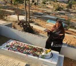 مقابر وجهة الغزيين في عيد الفطر.. وحزن على شهداء العدوان (14)