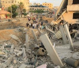 منازل المدمرة إثر القصف (18)