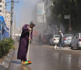  حملة حنعمرها لتنظيف مدينة غزة  (9)