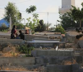 مقابر وجهة الغزيين في عيد الفطر.. وحزن على شهداء العدوان (9)