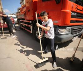  حملة حنعمرها لتنظيف مدينة غزة  (2)