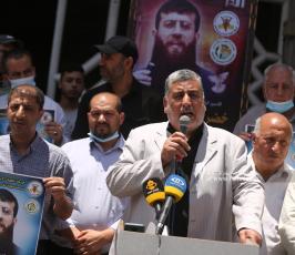 مهجة القدس تنظم وقفة دعم واسناد للشيخ خضر عدنان الذي اعتقلته قوات الاحتلال فجراً (8)