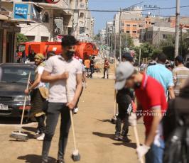  حملة حنعمرها لتنظيف مدينة غزة  (14)