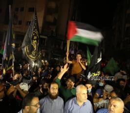 احتفالات الانتصار لمعركة سيف القدس (19)