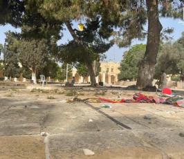 مواجهات عنيفة في المسجد الأقصى (4)