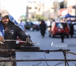 عمال مصريين بغزة (7)