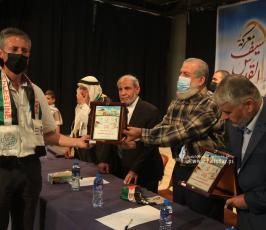 تكريم الجمهورية الاسلامية ايران عبر مؤسسة انصار الخيرية لأهالي شهداء معركة سيف القدس (33)