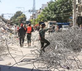عمال مصريين بغزة (10)