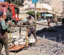 عمال مصريين بغزة (14)