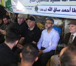 زيارة حرك الجهاد الاسلامي وسرايا القدس الى عائلة ساق الله (1)