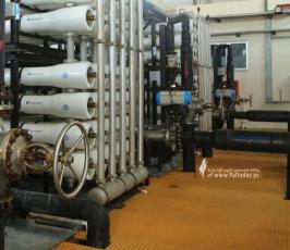 توقف محطة تحلية مياة البحر في شمال قطاع غزة (1)