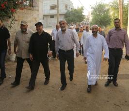 زيارة وتهنئة قيادة الجهاد الإسلامي وسرايا القدس لعوائل شهداء معركة سيف القدس بمناسبة عيد الاضحى المبارك (6)