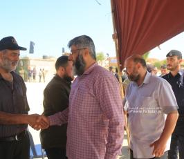 وفد من قيادة حركة المقاومة الإسلامية حماس والأجهزة الامنية  يزور مخيمات سيف القدس الجهادية   (3)