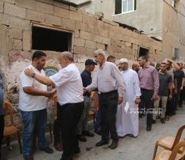 زيارة وتهنئة قيادة الجهاد الإسلامي وسرايا القدس لعوائل شهداء معركة سيف القدس بمناسبة عيد الاضحى المبارك (16)