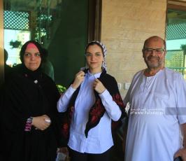 بالصورالطالبة منة الله مشعل حسن البطة الأولى على مستوى فلسطين القسم الأدبي بمعدل 99.7 %  من غزة (13)
