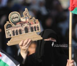 فصائل العمل الوطني والاسلامي تحيي الذكرى ال ٥٢ لحريق الاقصى  بمظاهرة جماهيرية حاشدة شرق مدينة غزة (5)